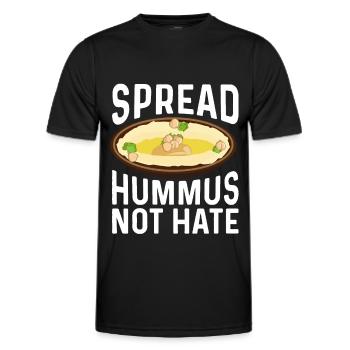 Vegetarian Vegan Vegan Veggie Animal Welfare Vegetables - Men's Functional T-Shirt - black - Front - AI Model Male 178 dark (178cm)