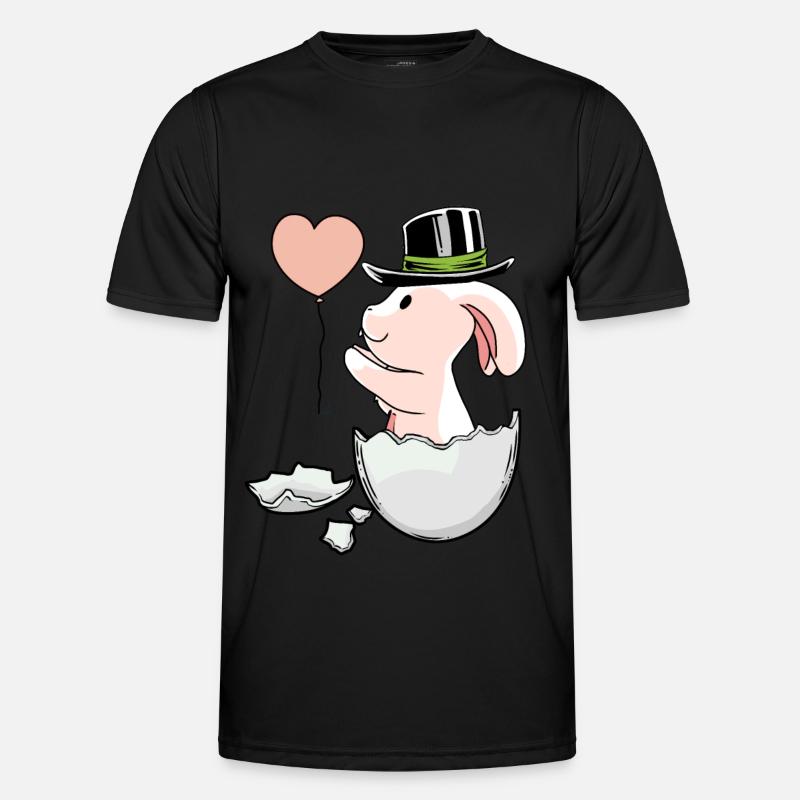 Easter Balloon EggShell Easter Rabbit Men's Functional T-Shirt