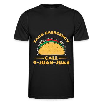 Tacos Taco mexicain Fast-food cadeau - T-shirt sport Homme - noir - Devant - AI Model Male 178 dark (178cm)