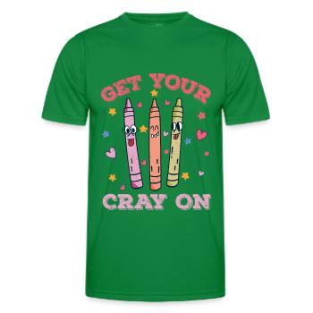 Primary School Teacher Kindergarten Educator - Men's Functional T-Shirt - kelly green - Front - AI Model Male 178 dark (178cm)
