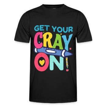 Enseignante au primaire Éducatrice de maternelle - T-shirt sport Homme - noir - Devant - AI Model Male 178 dark (178cm)