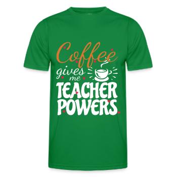 Primary School Teacher Kindergarten Educator - Men's Functional T-Shirt - kelly green - Front - AI Model Male 178 dark (178cm)