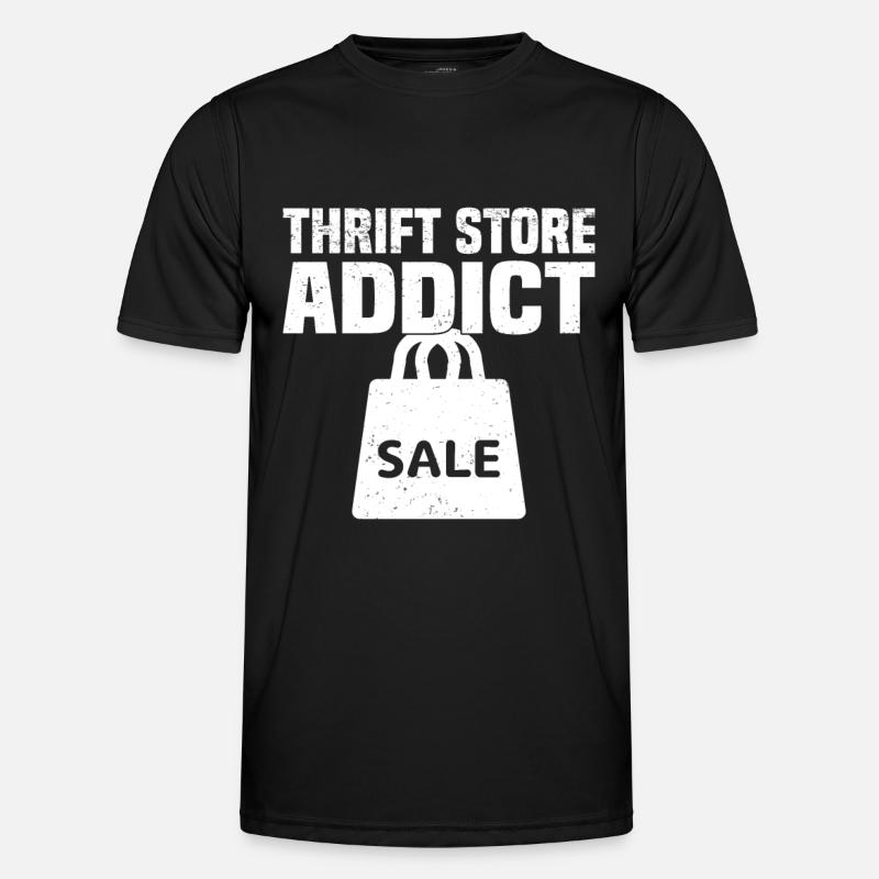 Secondhandladen Secondhand Öko Hipster Gebraucht - Männer Funktions-T-Shirt - Schwarz
