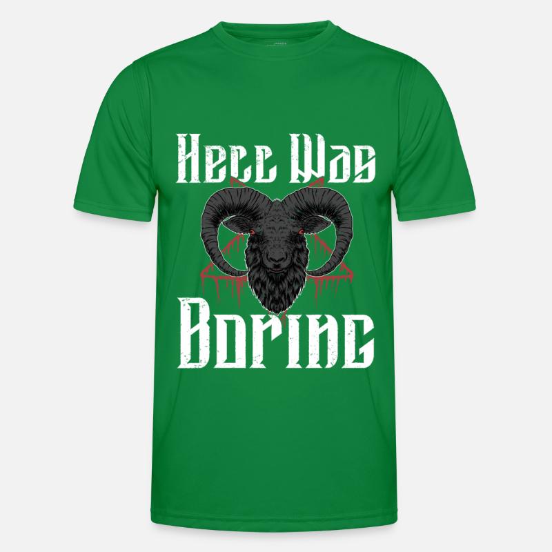 Satan Beelzebub Devil Gothic Pentagram Mystical Men's Functional T-Shirt