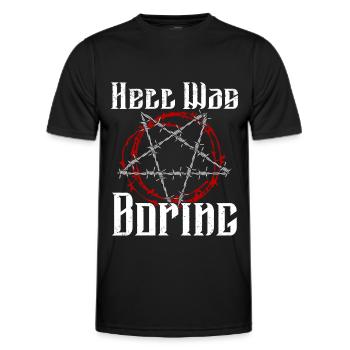 Satan Belzébuth Diable Gothique Pentagramme Mystique - T-shirt sport Homme - noir - Devant - AI Model Male 178 dark (178cm)