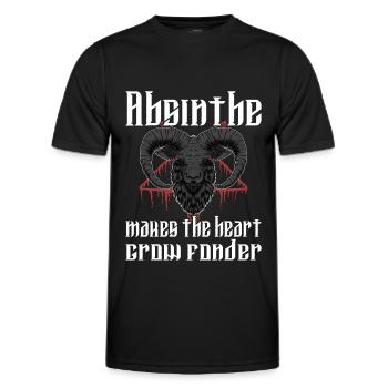 Satan Beelzebub Teufel Gothic Pentagram Mystisch - Männer Funktions-T-Shirt - Schwarz - Vorne - AI Model Male 178 dark (178cm)