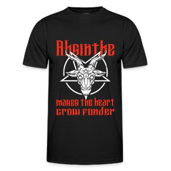 Satan Beelzebub Devil Gothic Pentagram Mystical - Men's Functional T-Shirt - black - Front - AI Model Male 178 dark (178cm)