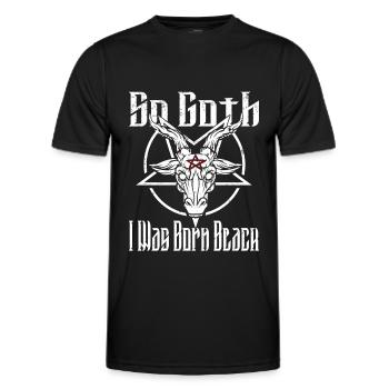 Satan Beelzebub Devil Gothic Pentagram Mystical - Men's Functional T-Shirt - black - Front - AI Model Male 178 dark (178cm)