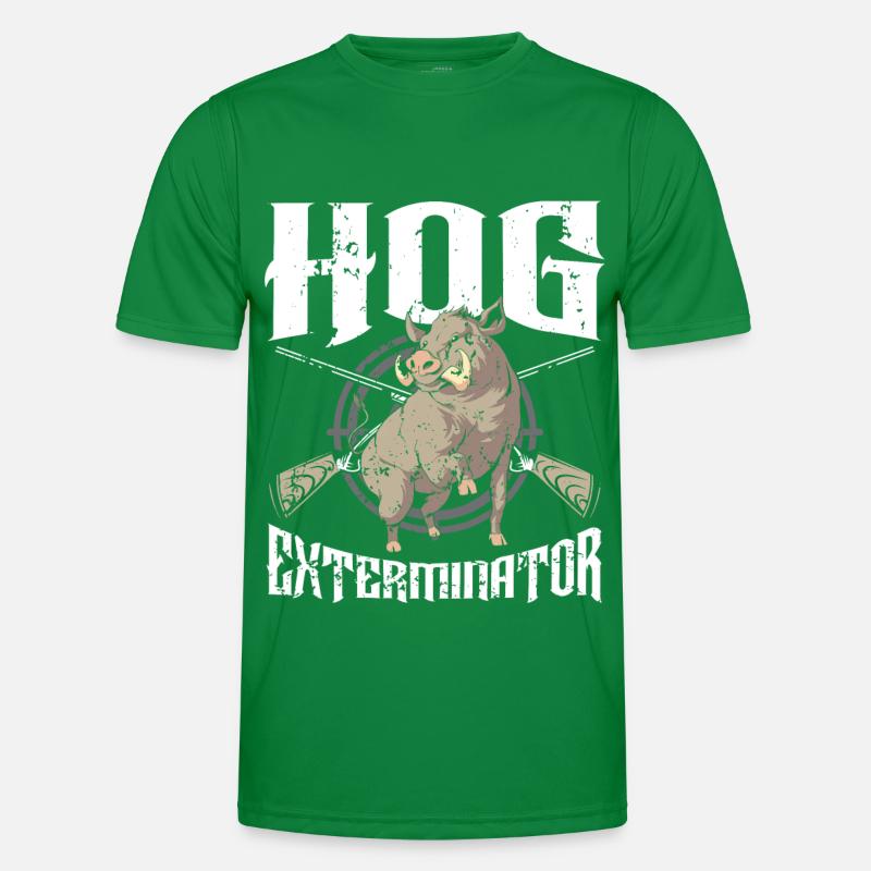 Hog Exterminator Wild Boar Wild Boar Hunter Hog Men's Functional T-Shirt