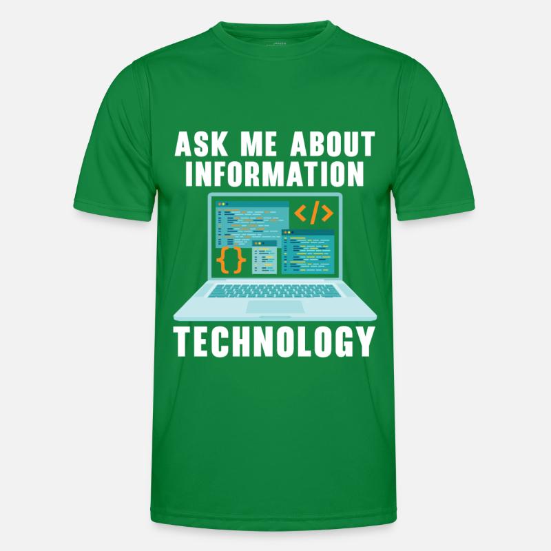Renseignez-moi sur le support technique des technologies de l’information T-shirt sport Homme