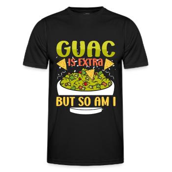 Avocat Guacamole Mexique Mexique Latino - T-shirt sport Homme - noir - Devant - AI Model Male 178 dark (178cm)