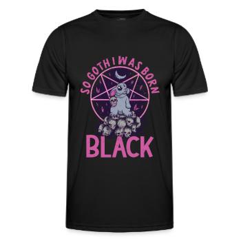 Satan Beelzebub Devil Gothic Pentagram Mystical - Men's Functional T-Shirt - black - Front - AI Model Male 178 dark (178cm)