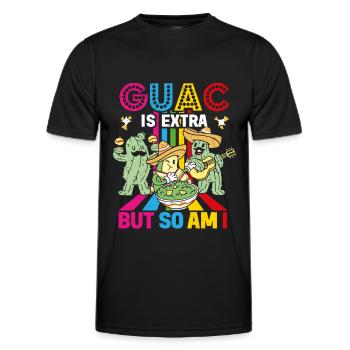Avocat Guacamole Mexique Mexique Latino - T-shirt sport Homme - noir - Devant - AI Model Male 178 dark (178cm)