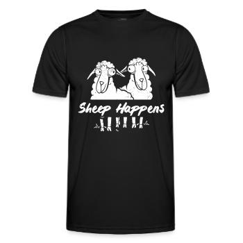 Farmer Farmer Lamb Farmer Farm Country Egg Sheep - Men's Functional T-Shirt - black - Front - AI Model Male 178 dark (178cm)