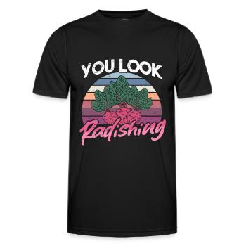 Farmer Farmer Farmer Farm Country Egg Fieldwork - Men's Functional T-Shirt - black - Front - AI Model Male 178 dark (178cm)