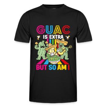 Avocado Guacamole Mexikanisch Mexiko Latino - Männer Funktions-T-Shirt - Schwarz - Vorne - AI Model Male 178 dark (178cm)