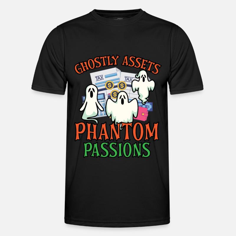 Ghostly Fortune Phantom Passions Grus Men's Functional T-Shirt