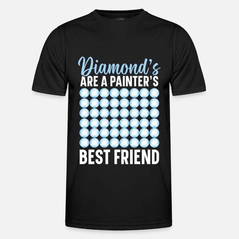 Diamond Painting Tools Diamond Painter - Men's Functional T-Shirt - black