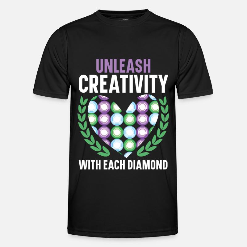 Diamond Painting Tools Diamond Painter - Men's Functional T-Shirt - black