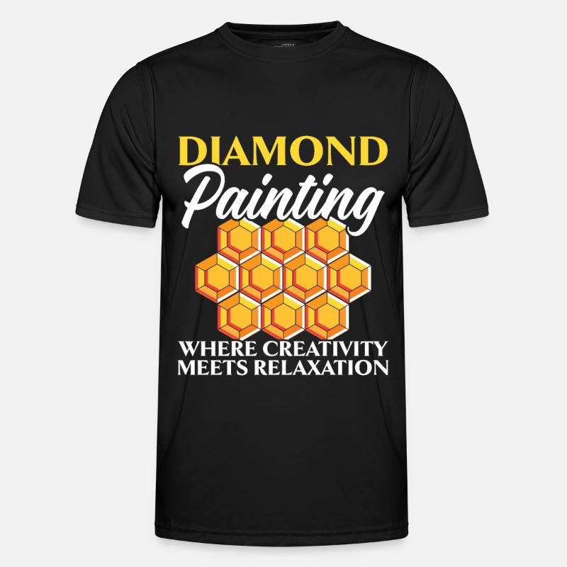 Diamond Painting Tools Diamond Painter - Men's Functional T-Shirt - black