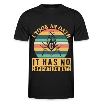 Freimaurer Winkel & Zirkel FREEMASON Prince Hall - Männer Funktions-T-Shirt - Schwarz - Vorne - AI Model Male 178 dark (178cm)