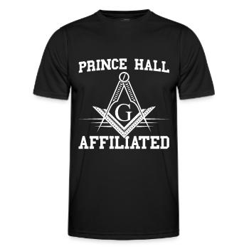 Freimaurer Winkel & Zirkel FREEMASON Prince Hall - Männer Funktions-T-Shirt - Schwarz - Vorne - AI Model Male 178 dark (178cm)