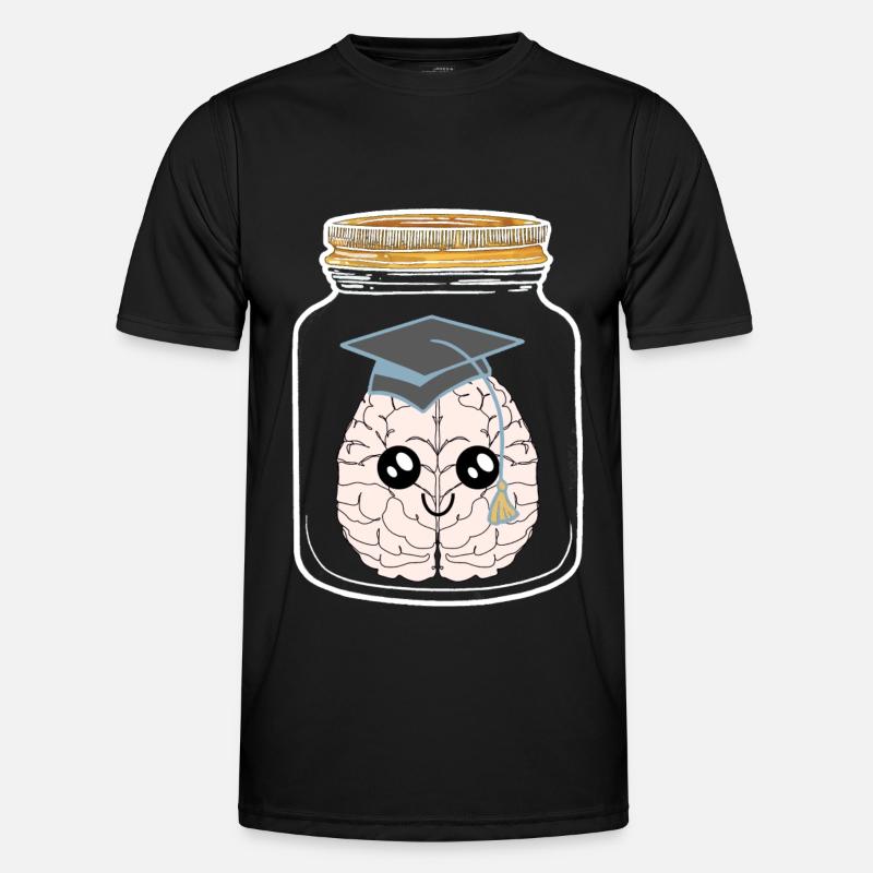 Inteligenz Einweckglas Studenten Studierter Geek - Männer Funktions-T-Shirt - Schwarz