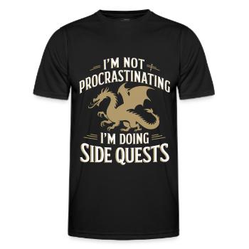 Gamer Gaming Zocken Zocker - Männer Funktions-T-Shirt - Schwarz - Vorne - AI Model Male 178 dark (178cm)