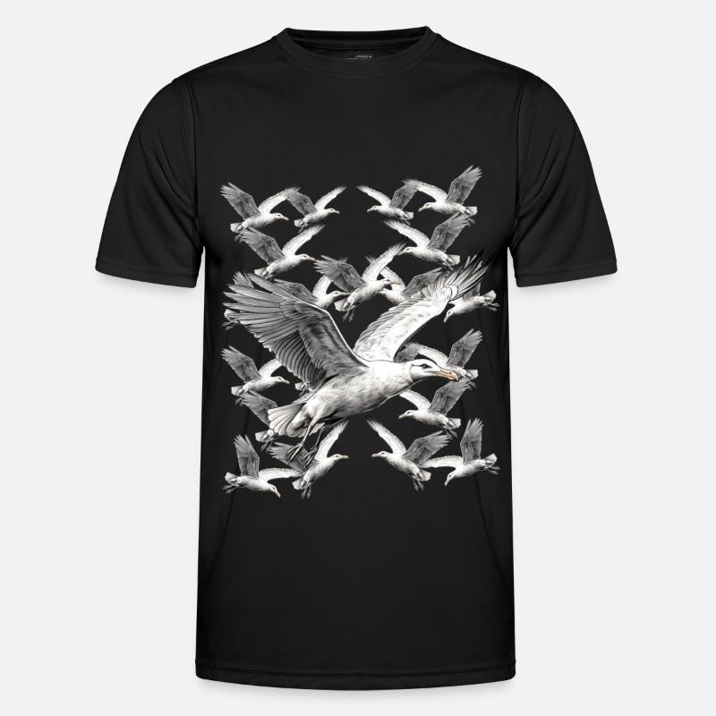 Möwe Möwen maritim Männer Funktions-T-Shirt