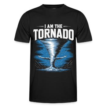 Costume de chasseur de tempête Chasseur de tempête - T-shirt sport Homme - noir - Devant - AI Model Male 178 dark (178cm)