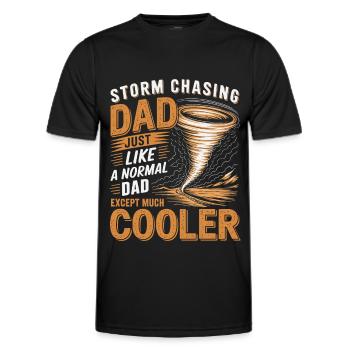 Costume de chasseur de tempête Chasseur de tempête - T-shirt sport Homme - noir - Devant - AI Model Male 178 dark (178cm)