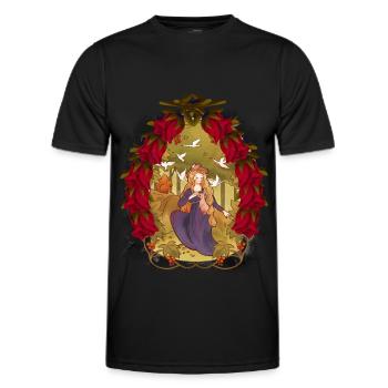 Kind Kinder Märchen Märchenfigur Christmas - Männer Funktions-T-Shirt - Schwarz - Vorne - AI Model Male 178 dark (178cm)