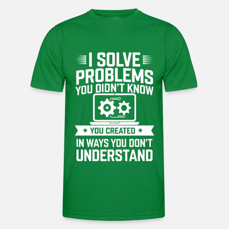 Administrator Support Nerd Computer Tech Männer Funktions-T-Shirt