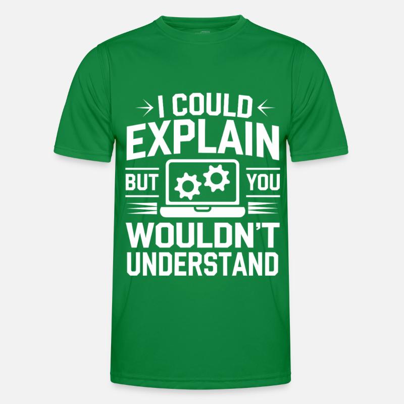 Administrator Support Nerd Computer Tech Männer Funktions-T-Shirt