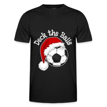 Fußballfans Weihnachtsdesign Weihnachtstrikots - Männer Funktions-T-Shirt - Schwarz - Vorne - AI Model Male 178 dark (178cm)