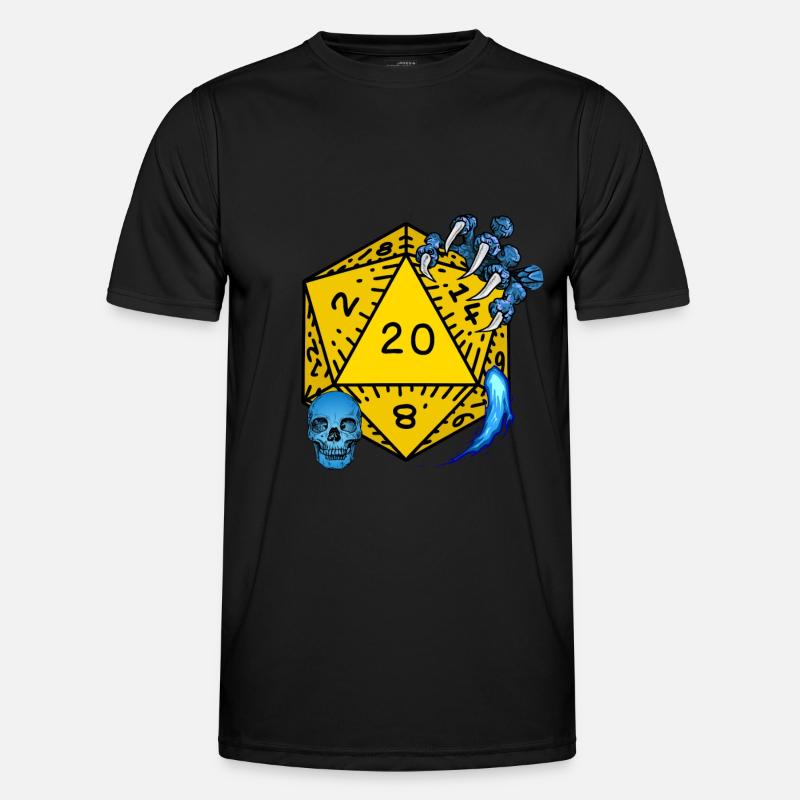 D20 Aventure Sortilége JDR T-shirt sport Homme