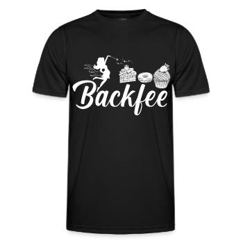 Backfee Hobbybäcker Bäckerin Backen Cupcake Muffin - Männer Funktions-T-Shirt - Schwarz - Vorne - AI Model Male 178 dark (178cm)