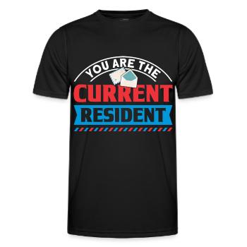 Postbote Briefträger Brief Paketdienst Geschenk - Männer Funktions-T-Shirt - Schwarz - Vorne - AI Model Male 178 dark (178cm)