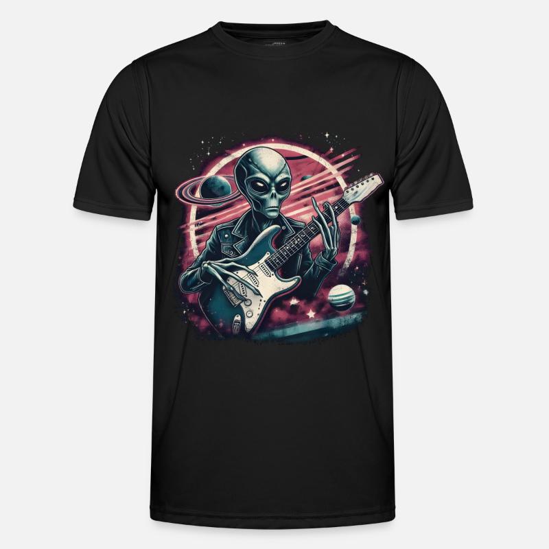 Rock and Roll Alien dans l’espace T-shirt sport Homme