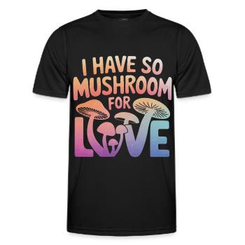 Pilz Pilze Funghi Champignon - Männer Funktions-T-Shirt - Schwarz - Vorne - AI Model Male 178 dark (178cm)