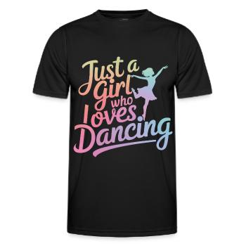 Tanzen Tänzer Tanzen - Männer Funktions-T-Shirt - Schwarz - Vorne - AI Model Male 178 dark (178cm)