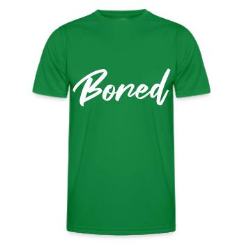 Ennuyé Ennuyeux Je m’ennuie tellement - T-shirt sport Homme - vert - Devant - AI Model Male 178 dark (178cm)