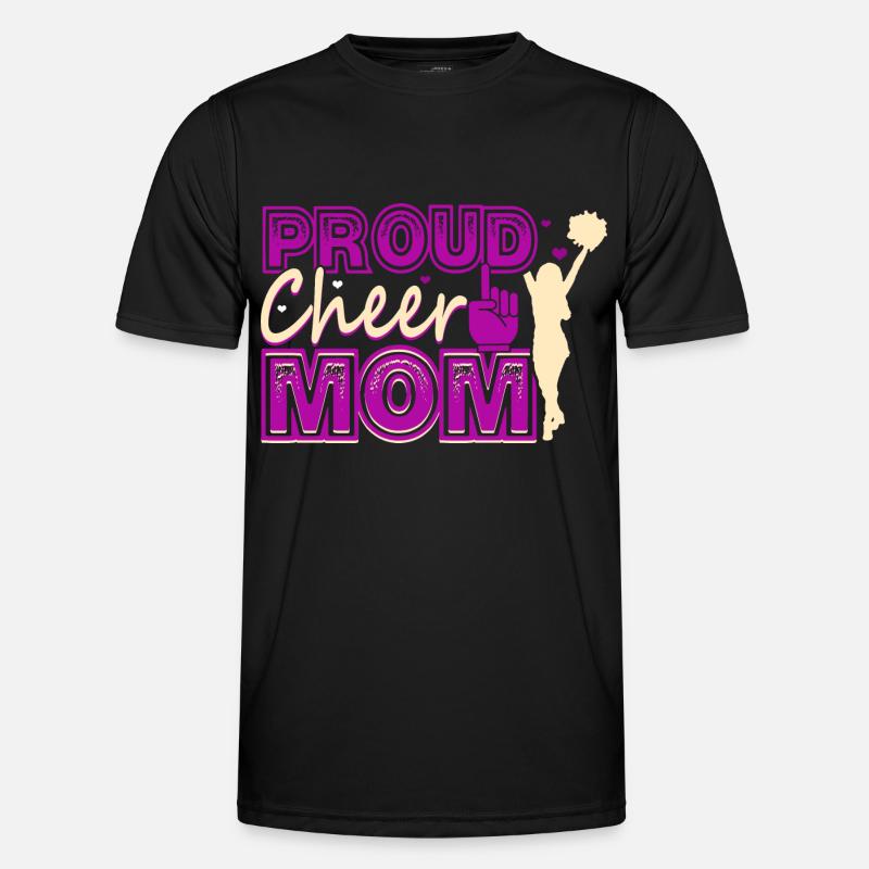 Cheerleading Mutter - Männer Funktions-T-Shirt - Schwarz