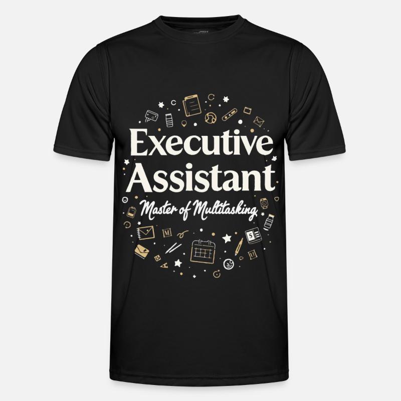 Assistent der Geschäftsführung Multitasking Expert - Männer Funktions-T-Shirt - Schwarz