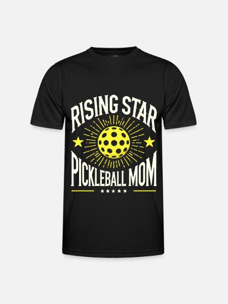 Rising Star Pickleball Mom - Men's Functional T-Shirt - black
