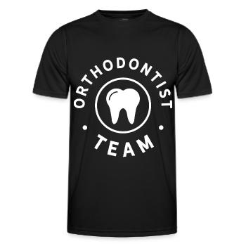 Orthodontic team jaw doctor orthodontics - Men's Functional T-Shirt - black - Front - AI Model Male 178 dark (178cm)