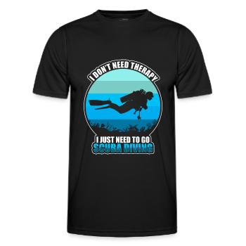 Tauchen Meer Korallen - Männer Funktions-T-Shirt - Schwarz - Vorne - AI Model Male 178 dark (178cm)