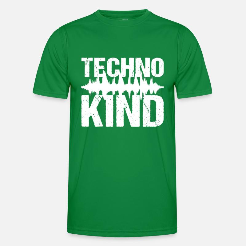 Techno Kind Techno Musik Männer Funktions-T-Shirt