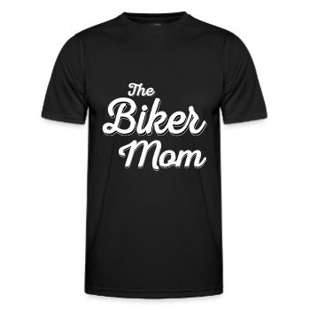 Biker Mom Mutter Mama Motorrad Downhill Motorcross - Männer Funktions-T-Shirt - Schwarz - Vorne - AI Model Male 178 dark (178cm)