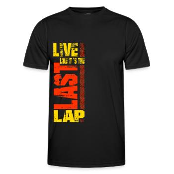 Motorsport Racing Spruch Rennfahrer Geschenk - Männer Funktions-T-Shirt - Schwarz - Vorne - AI Model Male 178 dark (178cm)